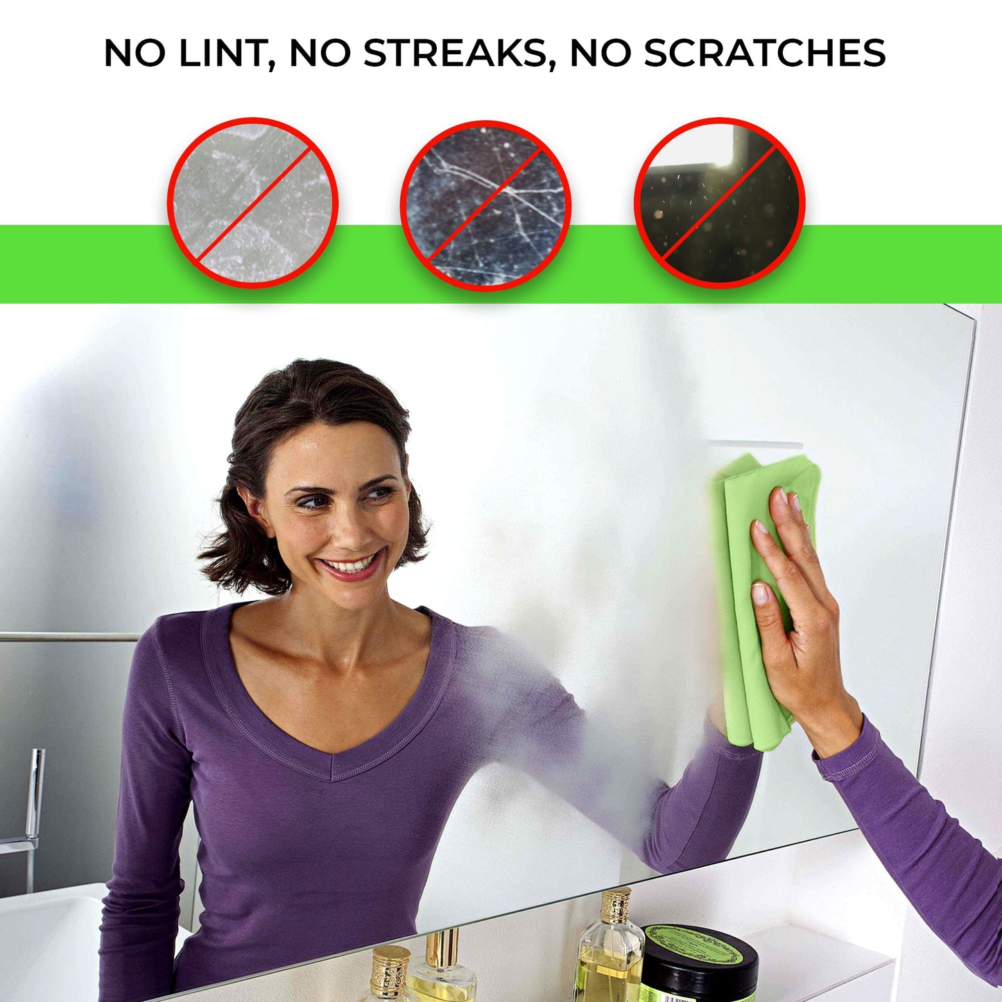 TiLO Microfiber Cleaning Cloth – 19.75 x 13-inch Reusable – Green - TiLO The Ultimate